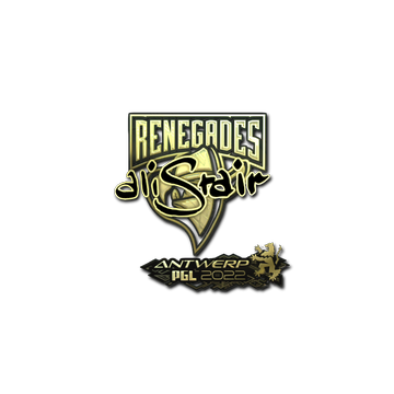 Sticker | aliStair (Gold) | Antwerp 2022