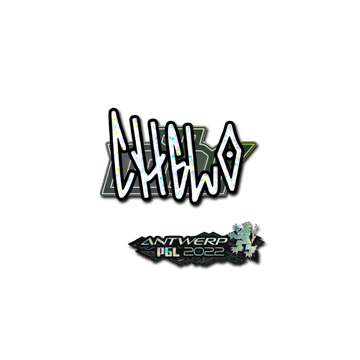 Sticker | chelo (Glitter) | Antwerp 2022