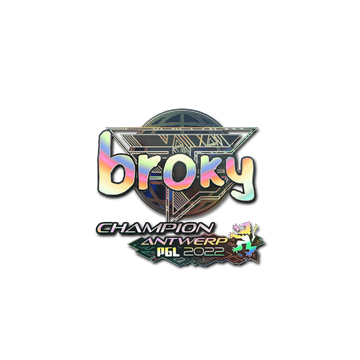 Sticker | broky (Holo, Champion) | Antwerp 2022
