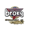 Sticker | broky (Champion) | Antwerp 2022
