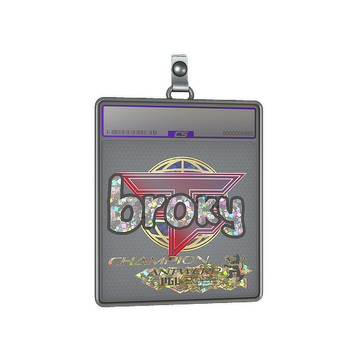 Sticker Slab | broky (Glitter, Champion) | Antwerp 2022