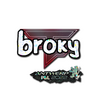 Sticker | broky (Glitter) | Antwerp 2022