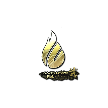 Sticker | Copenhagen Flames (Gold) | Antwerp 2022