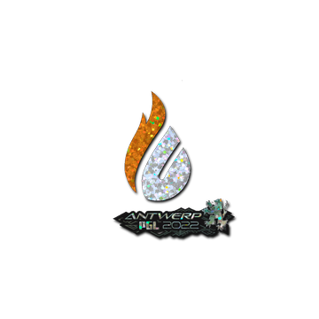 Sticker | Copenhagen Flames (Glitter) | Antwerp 2022