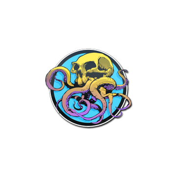 Sticker | Sunset Ocean Tentaskull