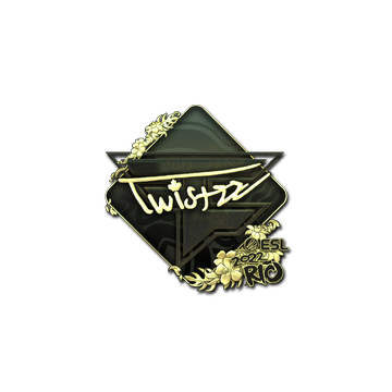Sticker | Twistzz (Gold) | Rio 2022