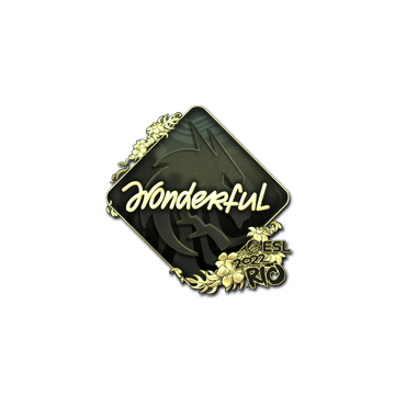 Sticker | w0nderful (Gold) | Rio 2022