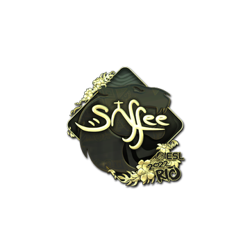 Sticker | saffee (Gold) | Rio 2022