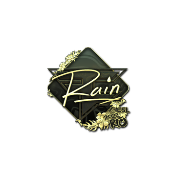 Sticker | rain (Gold) | Rio 2022