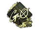 Sticker | gxx- (Gold) | Rio 2022