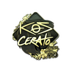 Sticker | KSCERATO (Gold) | Rio 2022