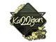 Sticker | karrigan (Gold) | Rio 2022