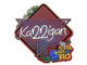 Sticker | karrigan (Glitter) | Rio 2022