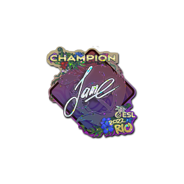 Sticker | Jame (Glitter, Champion) | Rio 2022