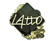Sticker | latto (Gold) | Rio 2022