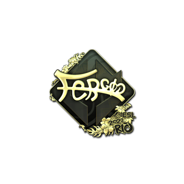 Sticker | fer (Gold) | Rio 2022