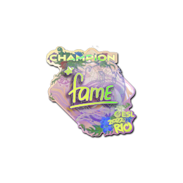 Sticker | fame (Holo, Champion) | Rio 2022