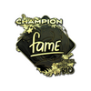 Sticker | fame (Gold, Champion) | Rio 2022