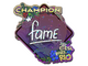 Sticker | fame (Glitter, Champion) | Rio 2022