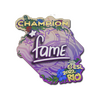 Sticker | fame (Champion) | Rio 2022