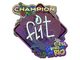 Sticker | FL1T (Glitter, Champion) | Rio 2022
