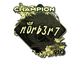 Sticker | n0rb3r7 (Gold, Champion) | Rio 2022