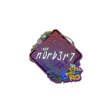 Sticker | n0rb3r7 (Glitter) | Rio 2022