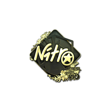 Sticker | nitr0 (Gold) | Rio 2022