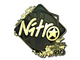 Sticker | nitr0 (Gold) | Rio 2022