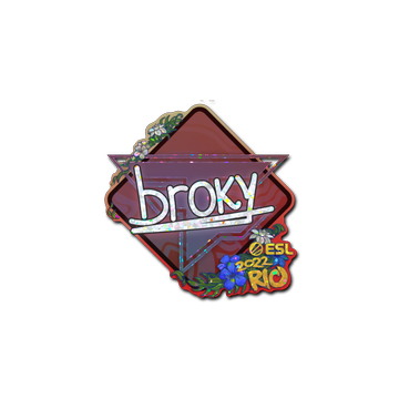 Sticker | broky (Glitter) | Rio 2022