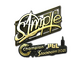 Sticker | s1mple (Gold) | Stockholm 2021