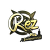 Sticker | REZ (Gold) | Stockholm 2021