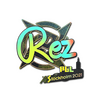 Sticker | REZ (Holo) | Stockholm 2021