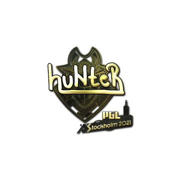 Sticker | huNter- (Gold) | Stockholm 2021