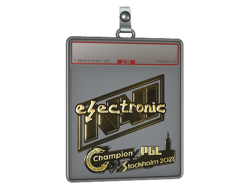 Sticker Slab | electroNic | Stockholm 2021 | Gold