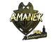 Sticker | AMANEK (Gold) | Stockholm 2021