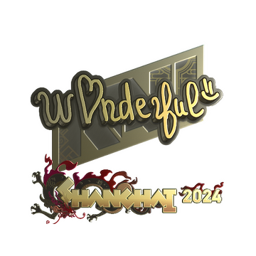 Sticker | w0nderful (Gold) | Shanghai 2024