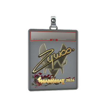 Sticker Slab | ZywOo (Gold) | Shanghai 2024