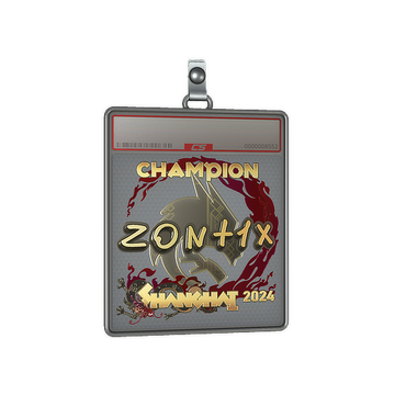 Sticker Slab | zont1x (Gold, Champion) | Shanghai 2024