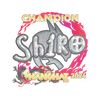 Sticker | sh1ro (Glitter, Champion) | Shanghai 2024