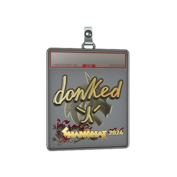 Sticker Slab | donk (Gold) | Shanghai 2024