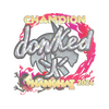 Sticker | donk (Glitter, Champion) | Shanghai 2024