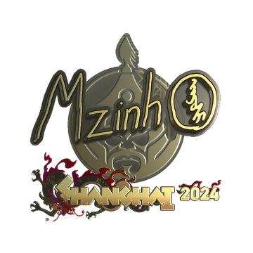 Sticker | mzinho (Gold) | Shanghai 2024