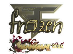 Sticker | frozen (Gold) | Shanghai 2024