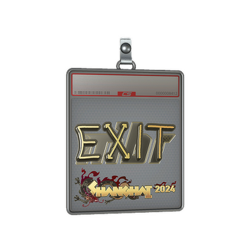 Sticker Slab | exit (Gold) | Shanghai 2024