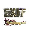 Sticker | exit (Gold) | Shanghai 2024