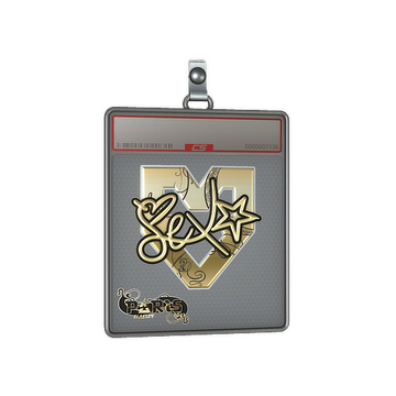 Sticker Slab | dexter (Gold) | Paris 2023