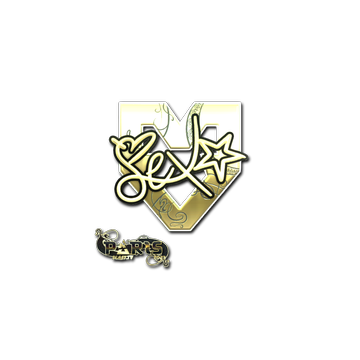 Sticker | dexter (Gold) | Paris 2023
