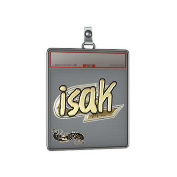 Sticker Slab | isak (Gold) | Paris 2023