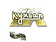 Sticker | kyxsan (Gold) | Paris 2023